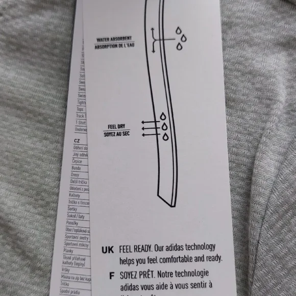 Adidas Terrex T-Shirt Tee Women's Size 16 Grey Aeroready Breathable Recycled - Picture 9 of 16